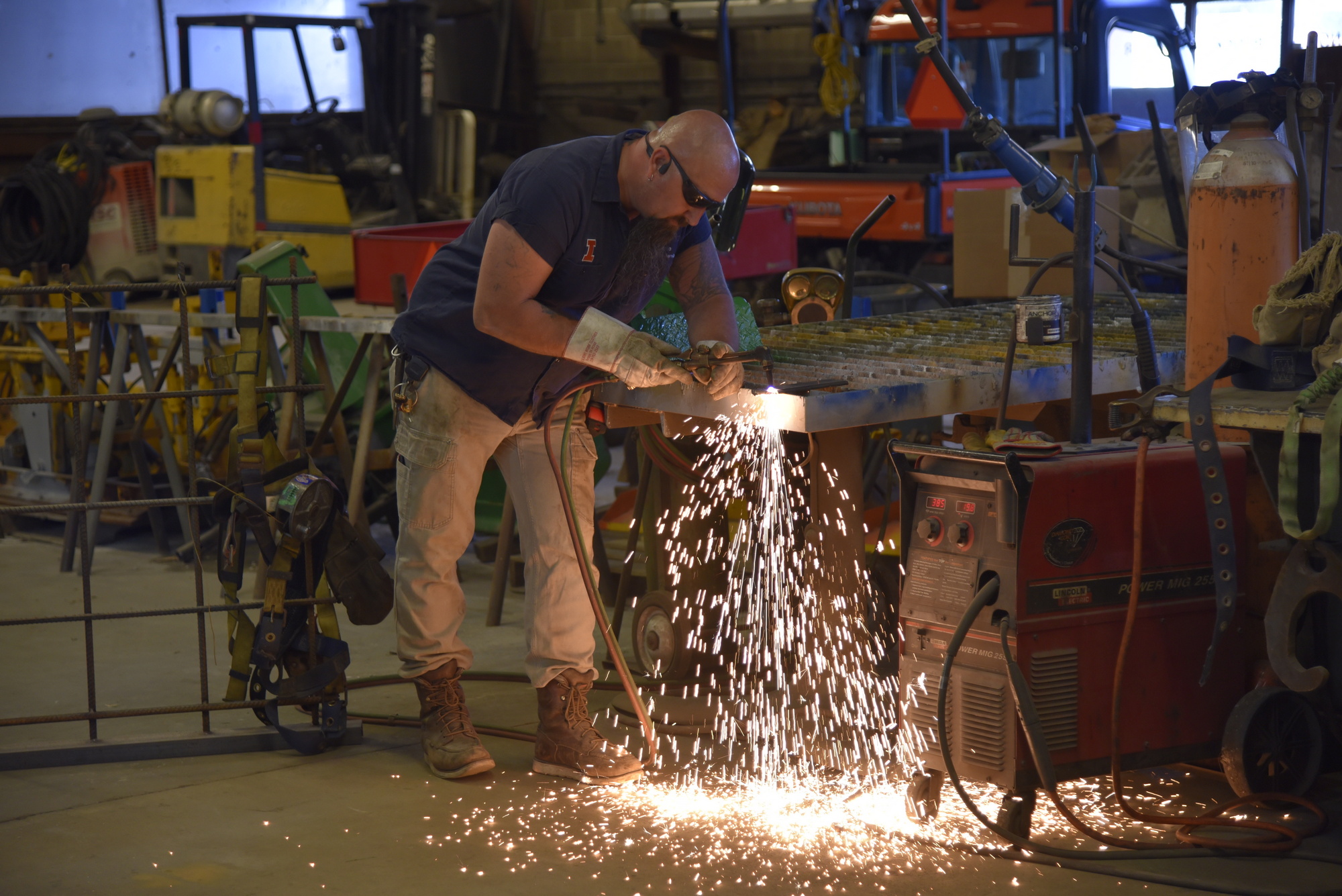 ironworkers sparks welding