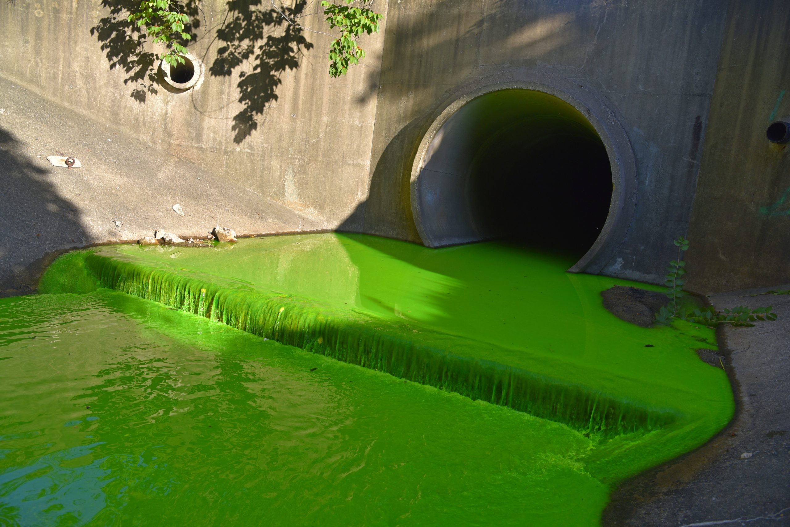 emergency spill response safety and compliance green dye stormwater