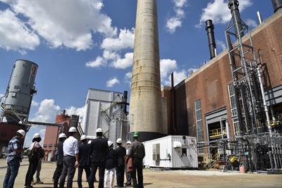 Research groups at Abbott Power Plant.