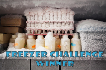 Research items in a freezer. Freezer Challenge Winner!