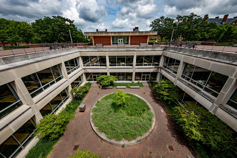 Undergraduate Library courtyard