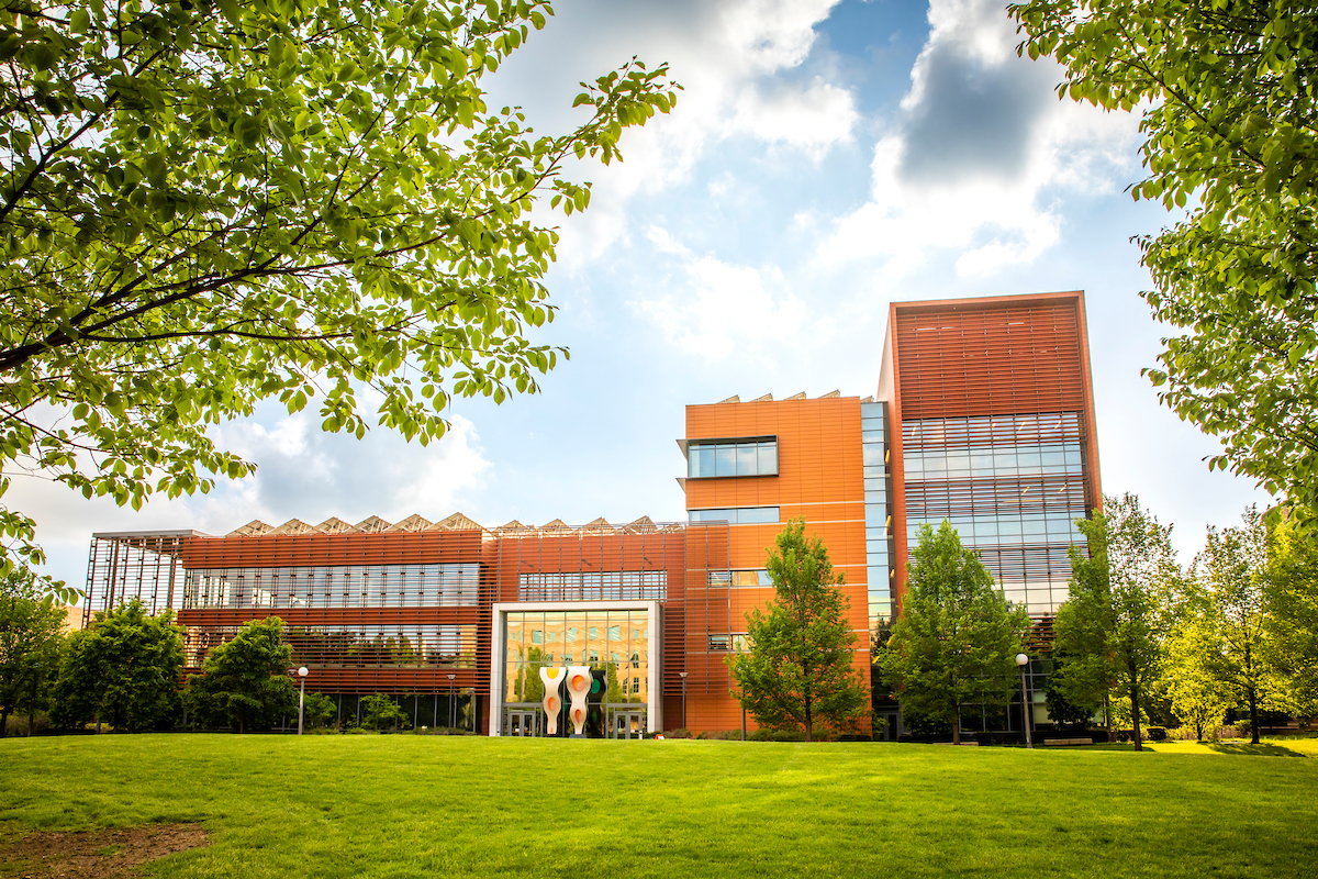 Electrical and Computer Engineering Building on North Engineering Quad