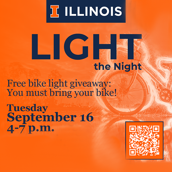 Light the Night - free bike light giveaway (you must bring your bike) Tuesday, September 16