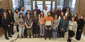 U. of I. Freezer Challenge 2025 group recognition photo that shows some of the top -performing research groups that participated in this year's effort.