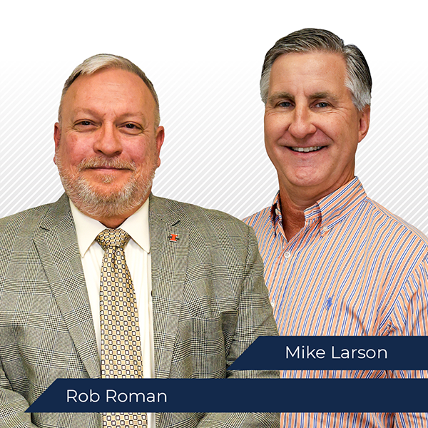 Profile photos of Rob Roman and Mike Larson.
